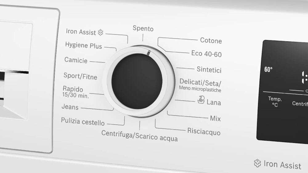 Bosch WAN28219IT Serie 4 Lavatrice a carica frontale, 9 kg, 1400 giri, Classe A, Iron Assist