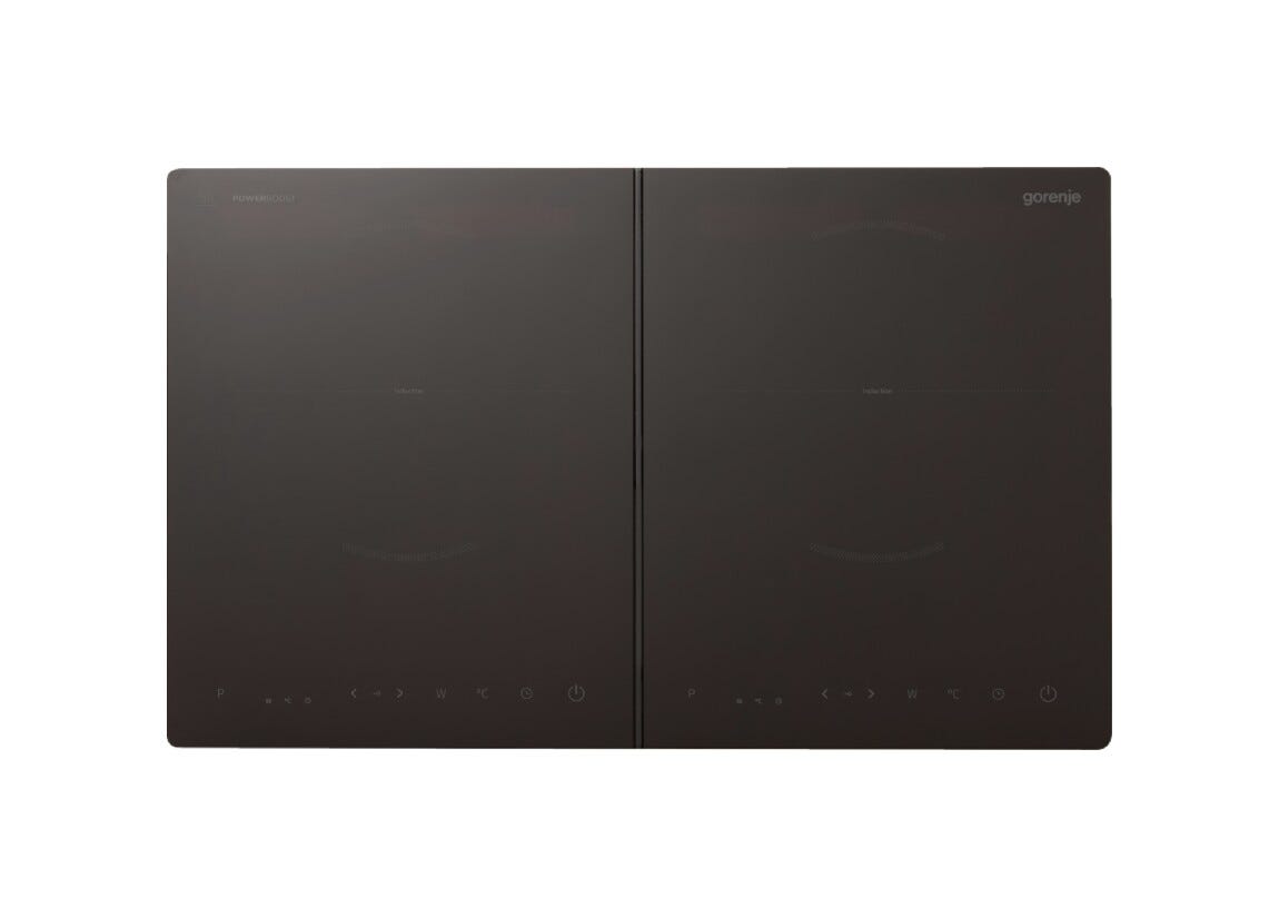 Gorenje ICY3500DGP Piastra a induzione portatile cm. 58, 3400 W, 2 zone cottura, PowerBoost, controllo touch, nero