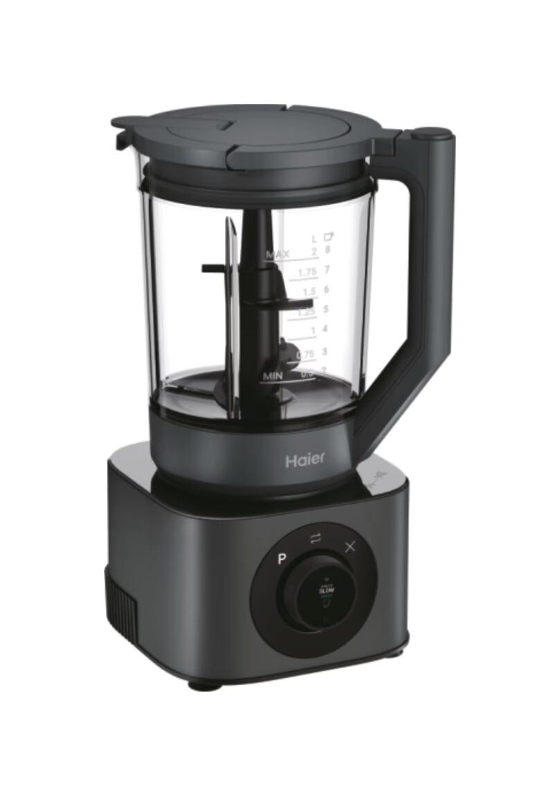 Haier HBL7W5 011 I-Master Serie 7 Frullatore, 13000 RPM, 6 lame, 3 caraffe Tritan, AI adattiva, 6 programmi automatici, grigio ossidiana