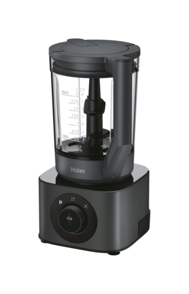 Haier HBL7W5 011 I-Master Serie 7 Frullatore, 13000 RPM, 6 lame, 3 caraffe Tritan, AI adattiva, 6 programmi automatici, grigio ossidiana