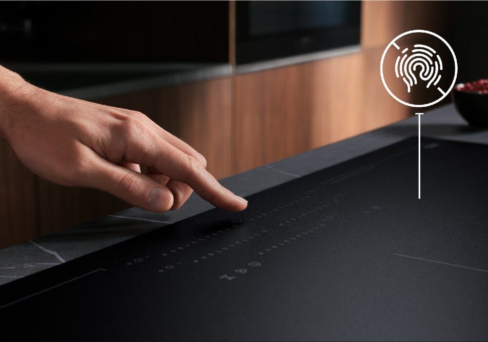 AEG TI64IB1CIZ serie 7000 Piano cottura a induzione, cm. 60, 4 zone cottura, funzione bridge, sensori SenseBoil, Funzione Hob²Hood, vetro nero opaco, SaphirMatt