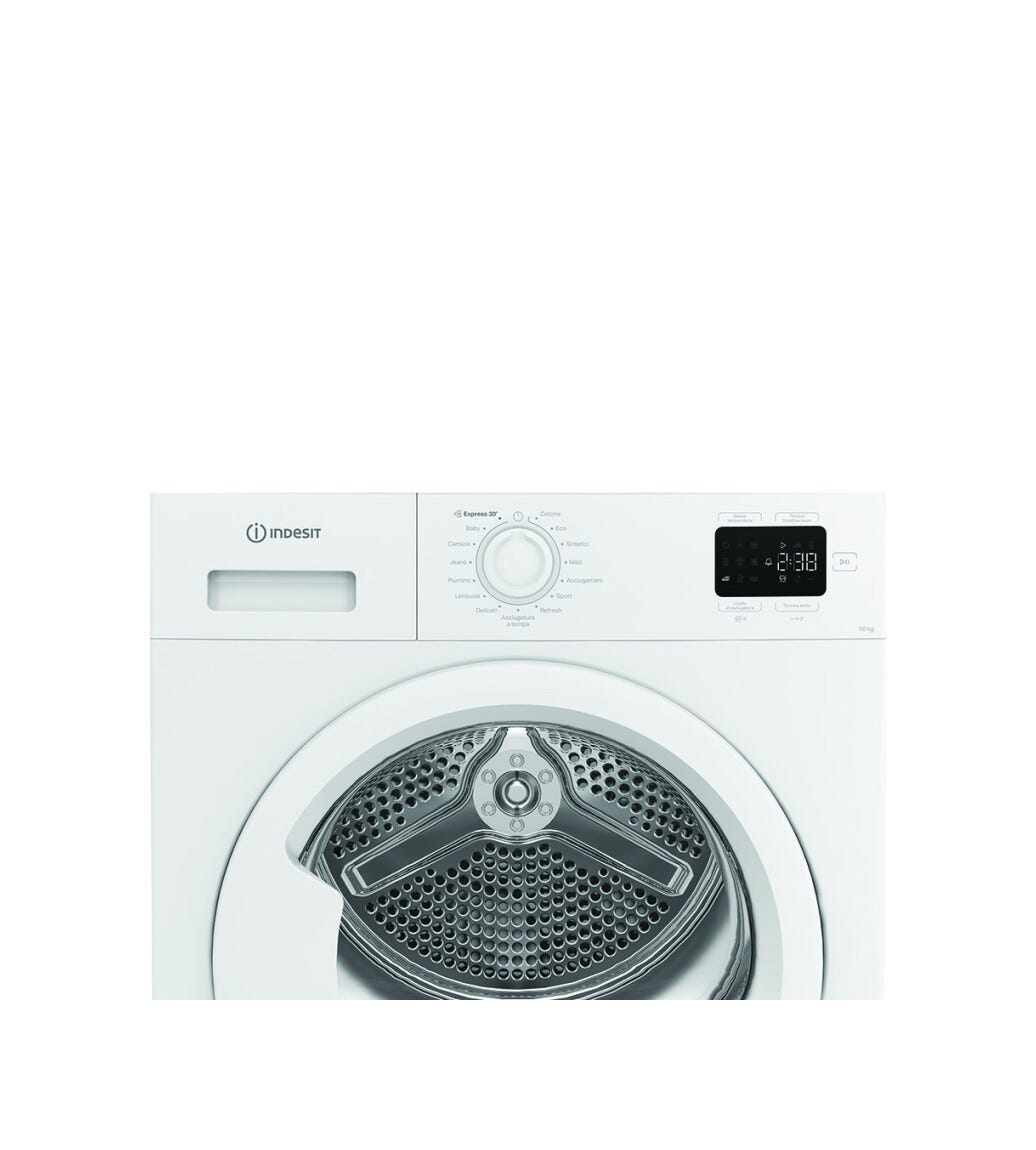 Indesit C YD 102D WW IT Asciugatrice 10 kg, pompa di calore, libera installazione, bianco