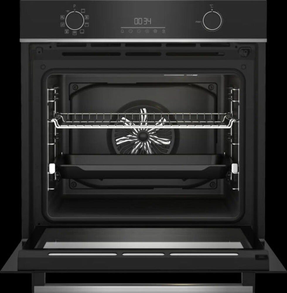 Beko BBIMM13300XMPSE B300 Forno elettrico cm. 60, capacità 72 litri, 9 funzioni, termoventilato, pirolitico, inox/nero