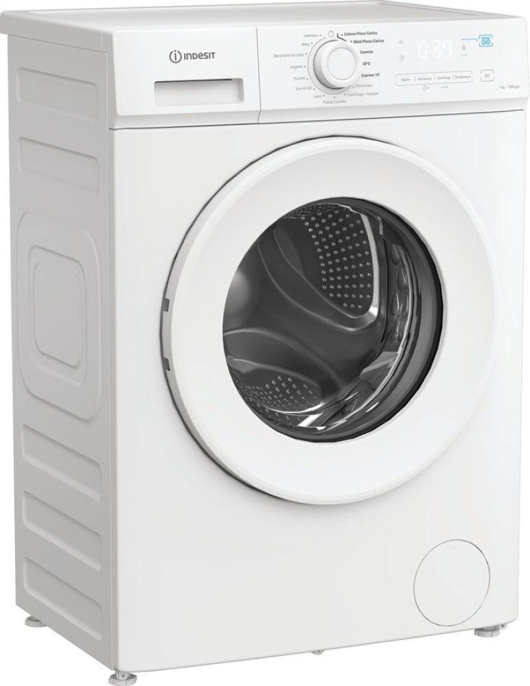 Indesit IMA 762 MY TIME IT Lavatrice 7 kg, 1200 giri, Push&Go Steam, classe A, bianco
