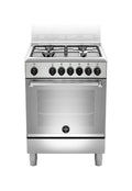 La Germania AMN664EXVC Americana Cucina da accosto 60 cm, 4 fuochi a gas, forno elettrico multifunzione, inox