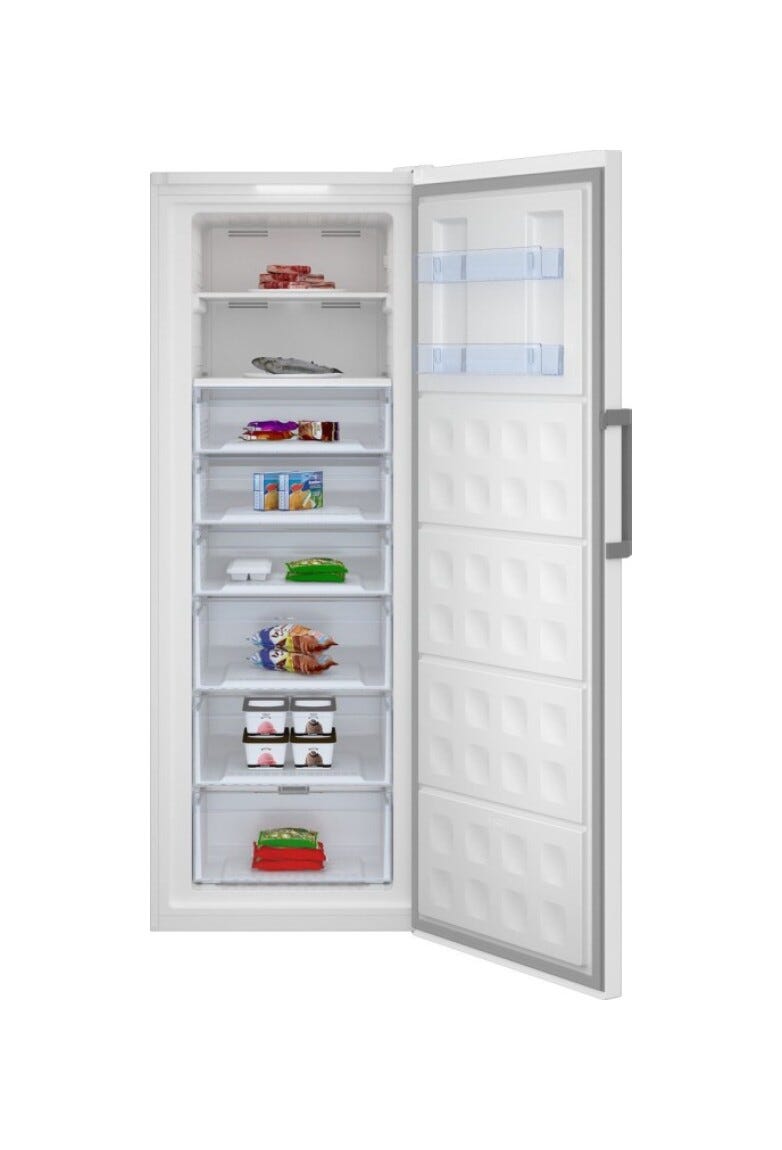 Beko RFNE448E45W Congelatore cm. 70, capacità 404 litri, No Frost, Freezer Guard, ProSmart Inverter, bianco