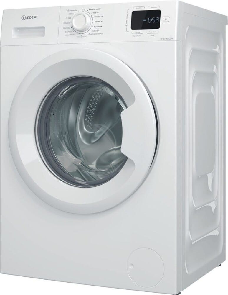 Indesit IM 1072 MY TIME IT Lavatrice a libera installazione 10 kg, 1.200 giri, Motore Inverter, Classe A, bianco