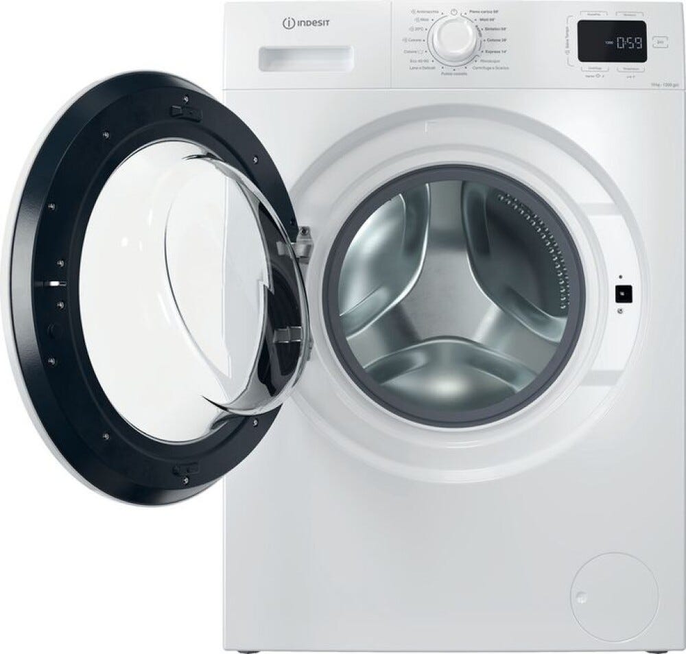 Indesit IM 1072 MY TIME IT Lavatrice a libera installazione 10 kg, 1.200 giri, Motore Inverter, Classe A, bianco