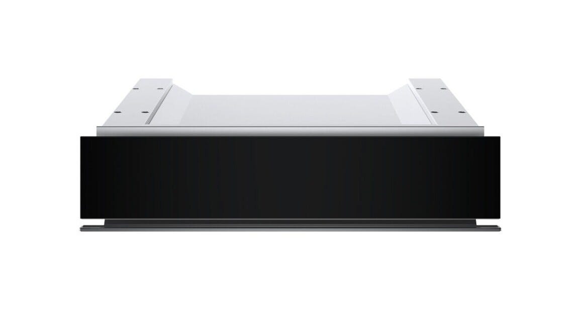 Whirlpool GWD1ABF Cassetto scaldavivande, capacità 16 L, 40–70°C, apertura push‑push, nero