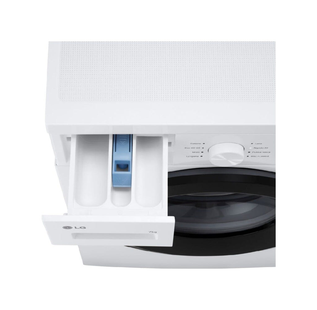 LG F4NA10S7NWK Lavatrice cm. 60, capacità 7 kg, 1400 giri, bianco