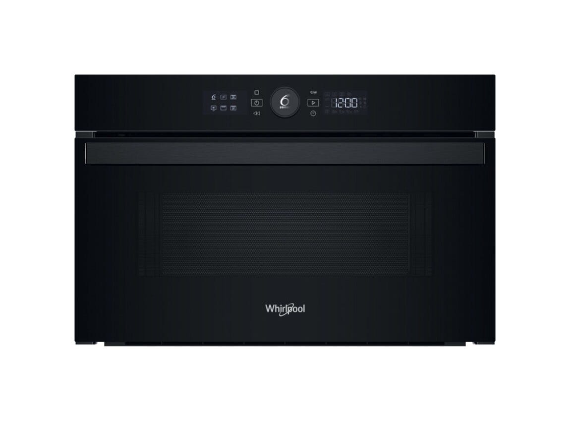 Whirlpool WMD44MB Forno a microonde da incasso cm. 60, capacità 31 litri, Grill Quarzo, Crisp, 6° Senso, autopulizia a vapore, nero