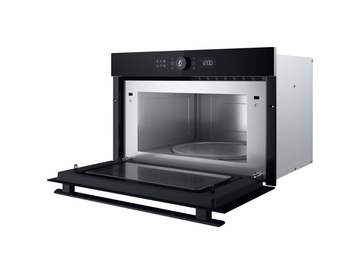 Whirlpool WMD44MB Forno a microonde da incasso cm. 60, capacità 31 litri, Grill Quarzo, Crisp, 6° Senso, autopulizia a vapore, nero