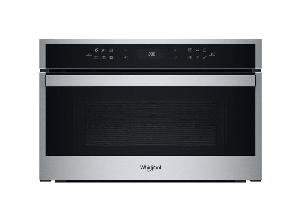 Whirlpool WMD6O4TX Forno a microonde da incasso cm. 60, capacità 31 litri, Grill Quarzo, Crisp, 6° Senso, cottura a vapore, inox/nero