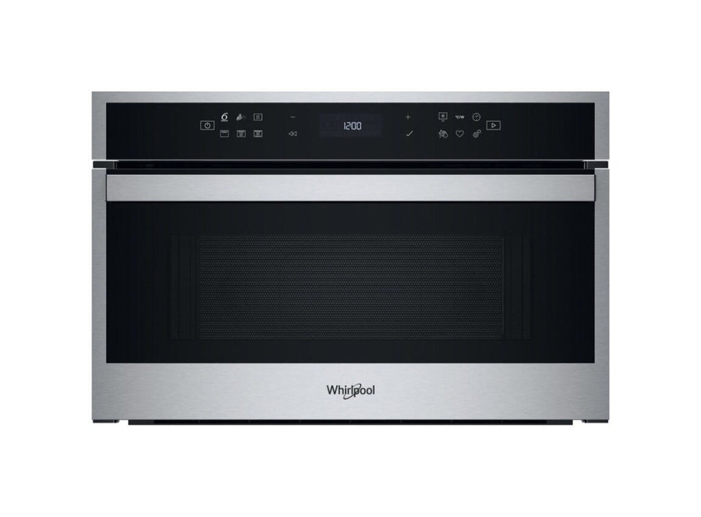 Whirlpool WMD6O4TX Forno a microonde da incasso cm. 60, capacità 31 litri, Grill Quarzo, Crisp, 6° Senso, cottura a vapore, inox/nero