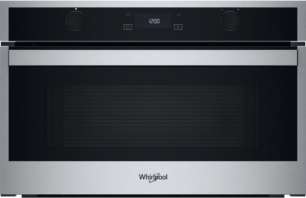 Whirlpool WMD6O4UX Forno a microonde da incasso cm. 60, capacità 31 litri, Grill Quarzo, Crisp, 6° Senso, Steam&Boil, inox/nero