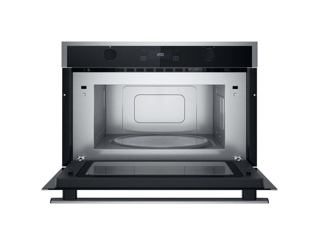 Whirlpool WMD6O4UX Forno a microonde da incasso cm. 60, capacità 31 litri, Grill Quarzo, Crisp, 6° Senso, Steam&Boil, inox/nero