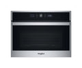Whirlpool WMW47HMX Forno a microonde da incasso cm. 60, capacità 40 litri, Crisp, CrispFry, ForcedAir, 6° Senso, Grill 1600 W, inox/nero