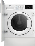 Beko WDI85DAW_IT bPRO 500 Lavasciuga da incasso cm. 60, capacità 8 kg, 1400 giri, ProSmart Inverter, SteamCure