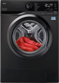 AEG L6SE74ABL serie 6000 Lavatrice slim a carica frontale, 7 kg, centrifuga 1400 giri, profondità 44,3 cm., nero