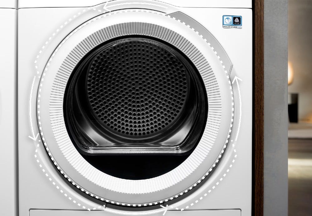 AEG TR7HD93B serie 7000 SensiDry Asciugatrice a pompa di calore, cm. 60, capacità 9 kg, Tecnologia SensiDry, nero