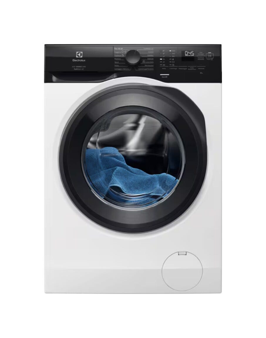 Electrolux EW6FZBG215 serie 600 SensiCare Lavatrice a carica frontale, 10,5 kg, Classe A, Vapore, bianco
