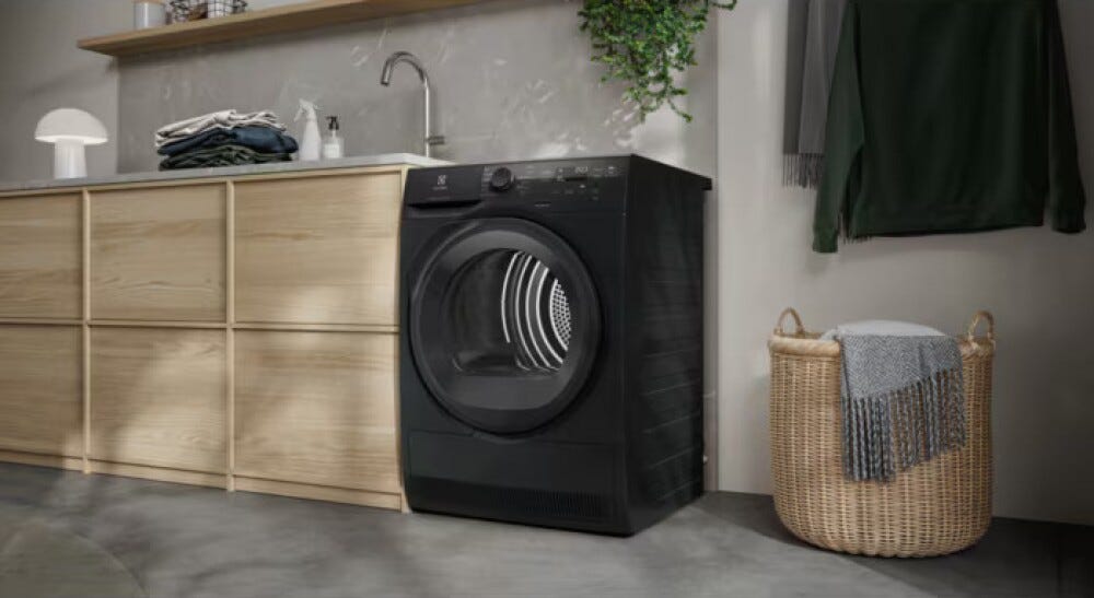 Electrolux EW7H49B Serie 700 DelicateCare Asciugatrice a pompa di calore , 9 kg, Classe C, nero