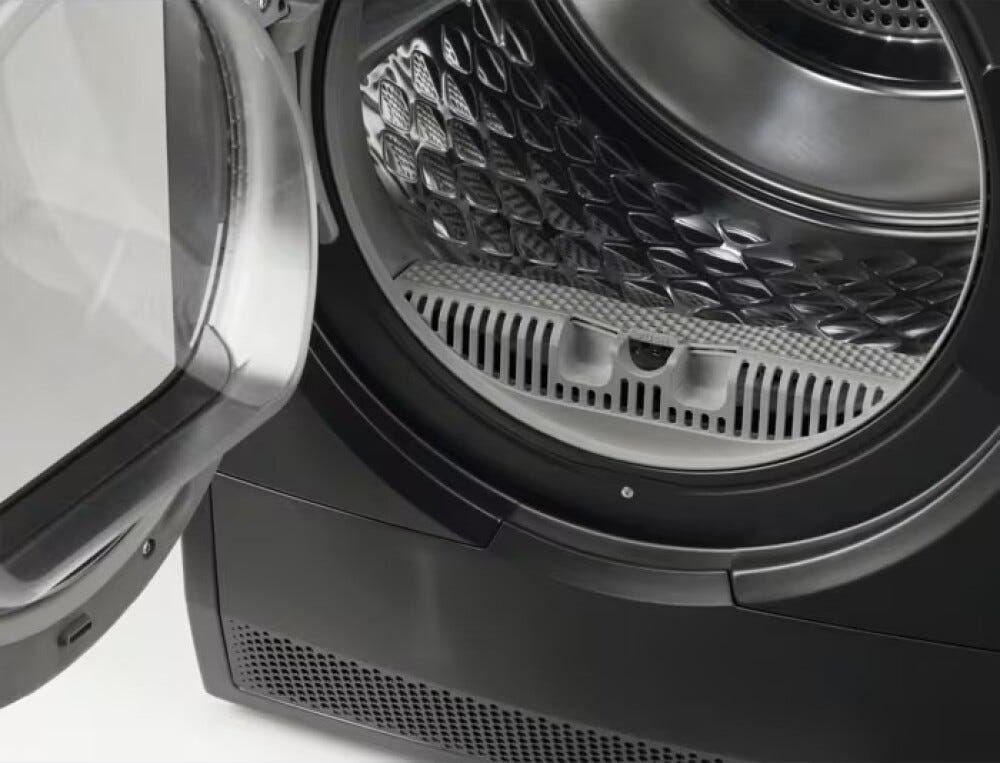 Electrolux EW7H49B Serie 700 DelicateCare Asciugatrice a pompa di calore , 9 kg, Classe C, nero