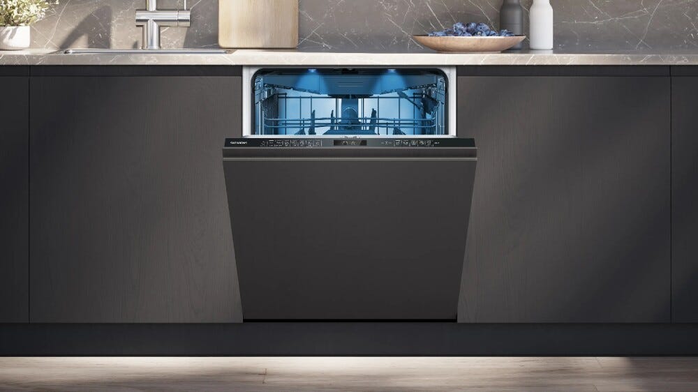 Siemens SN75ZX17CE iQ500 Lavastoviglie da incasso totale 14 coperti, Zeolith, Home Connect, classe energetica B, cerniere sliding