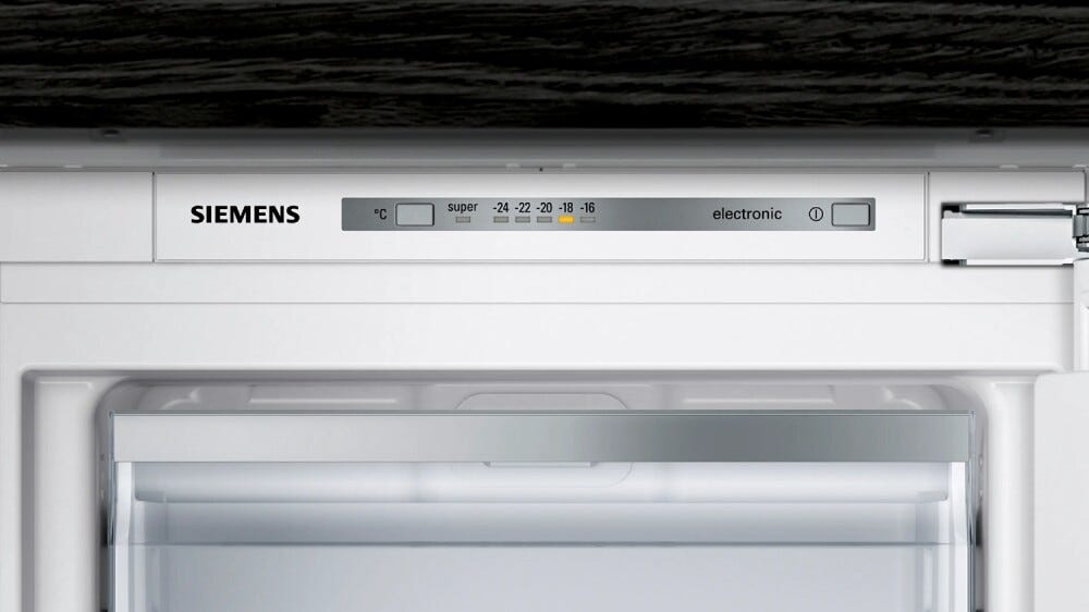 Siemens GI11VAFE0 Congelatore da incasso 72 l, lowFrost, 3 cassetti trasparenti, compatto 54 cm