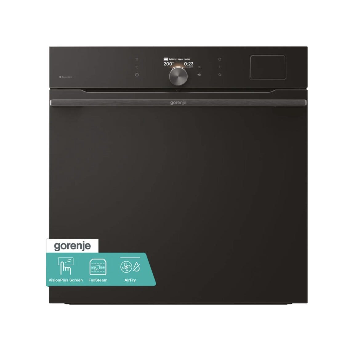 Gorenje BFS6148B G800 Forno elettrico cm. 60, capacità 77 litri, AirFry, Pizza, MultiFlow 360°, nero