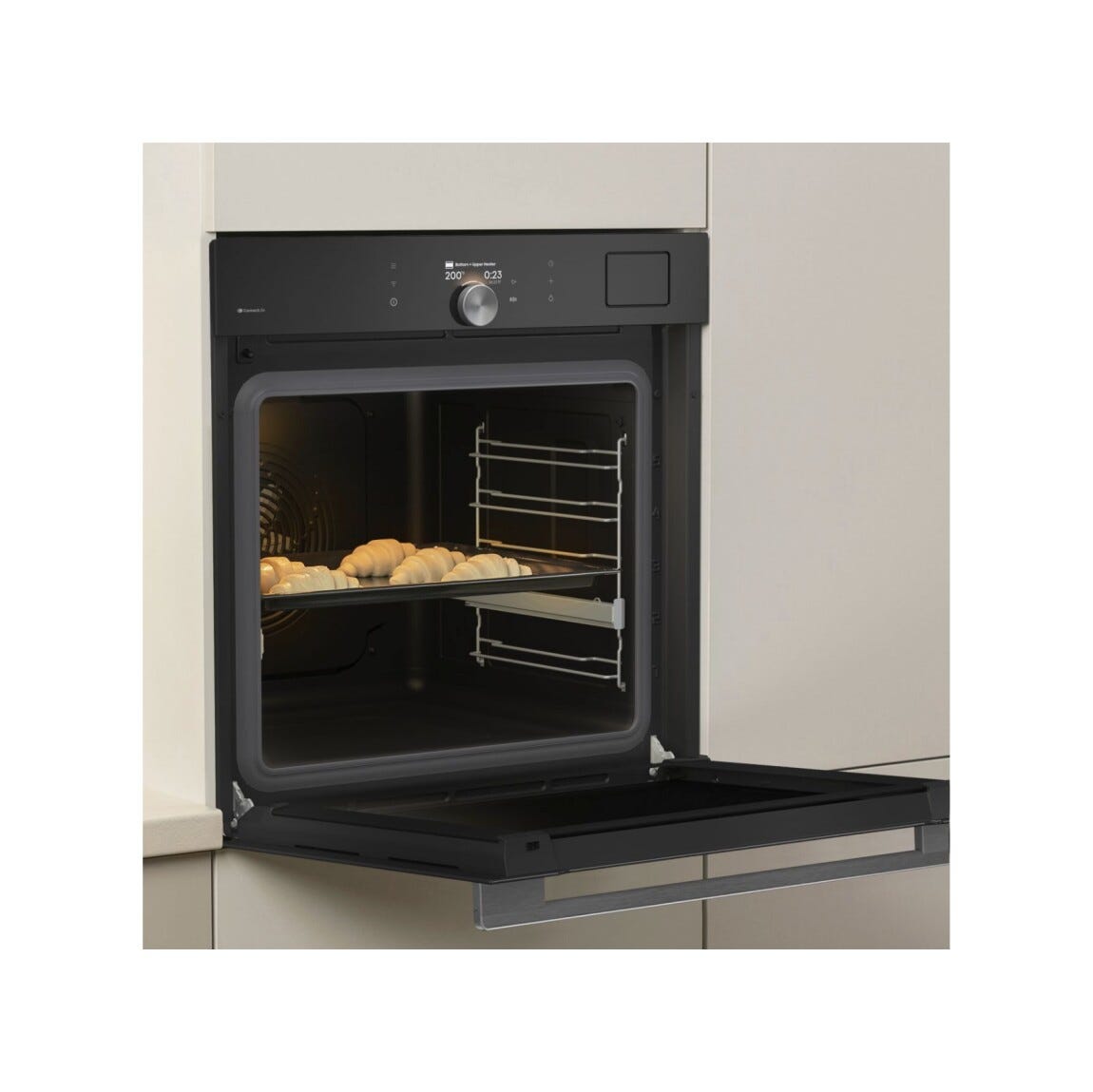 Gorenje BFS6148B G800 Forno elettrico cm. 60, capacità 77 litri, AirFry, Pizza, MultiFlow 360°, nero