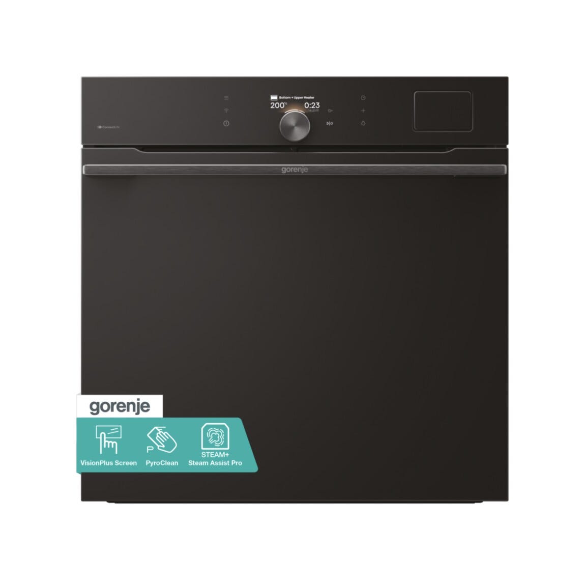 Gorenje BPSA6138B G800 Forno elettrico cm. 60, capacità 77 litri, pirolitico, HomeMade Plus, AirFry, nero