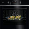 AEG OU5PB41WSB serie 5000 SurroundCook Forno elettrico multifunzione, cm. 60, 72 litri, pirolitico, WiFi, classe A++, nero