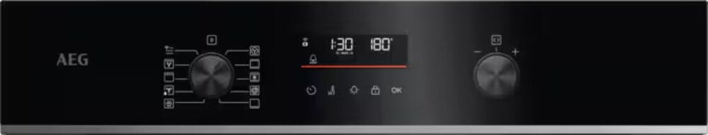 AEG OU5PB41WSB serie 5000 SurroundCook Forno elettrico multifunzione, cm. 60, 72 litri, pirolitico, WiFi, classe A++, nero