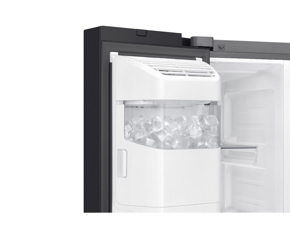 Samsung RS80F64JEBEO Frigorifero Side by Side 634 L, SpaceMax, AI Inverter, Apertura Automatica, vetro nero
