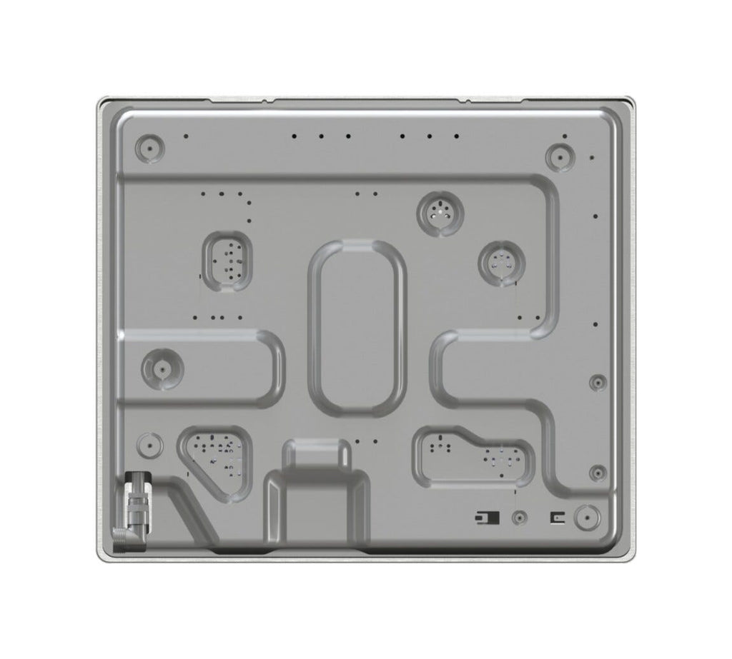 Gorenje G641XHC Piano cottura a gas cm. 60, 4 fuochi, griglie in ghisa, accensione integrata, inox