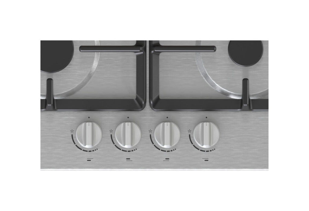 Gorenje G641XHC Piano cottura a gas cm. 60, 4 fuochi, griglie in ghisa, accensione integrata, inox