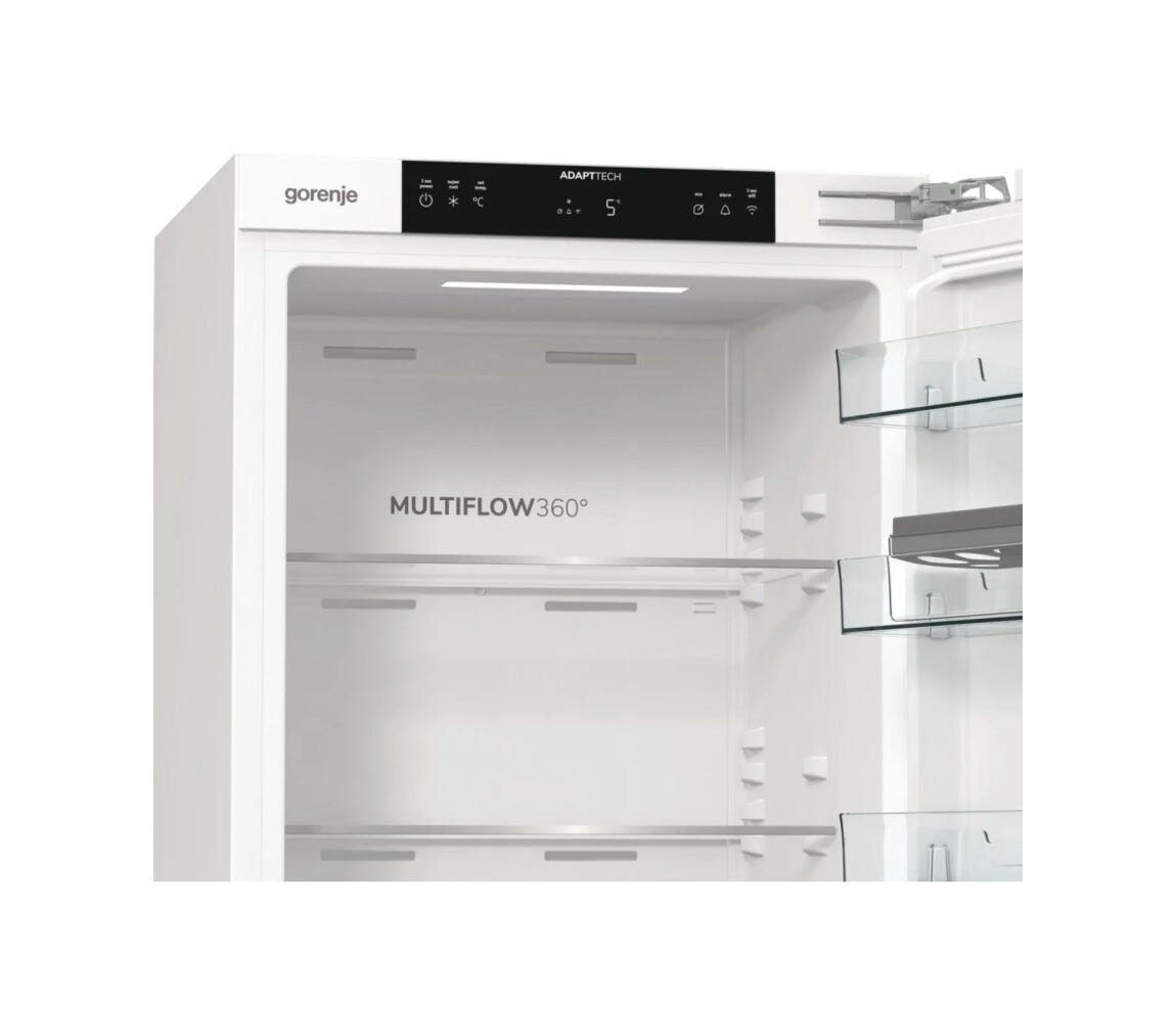 Gorenje RI517E62WF Frigorifero da incasso cm. 54, capacità 284 litri, MultiFlow 360°, Wi-Fi
