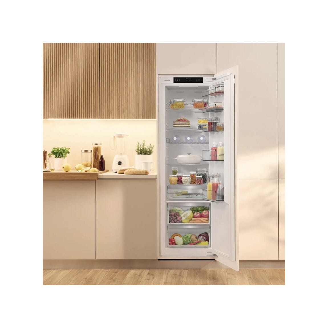 Gorenje RI517E62WF Frigorifero da incasso cm. 54, capacità 284 litri, MultiFlow 360°, Wi-Fi