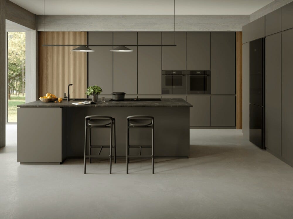 Bertazzoni FMOD4077MTS3 Modern Forno a microonde combinato 60x45 cm, 38 L, Display Touch TFT, 7 funzioni, ossidiana specchio
