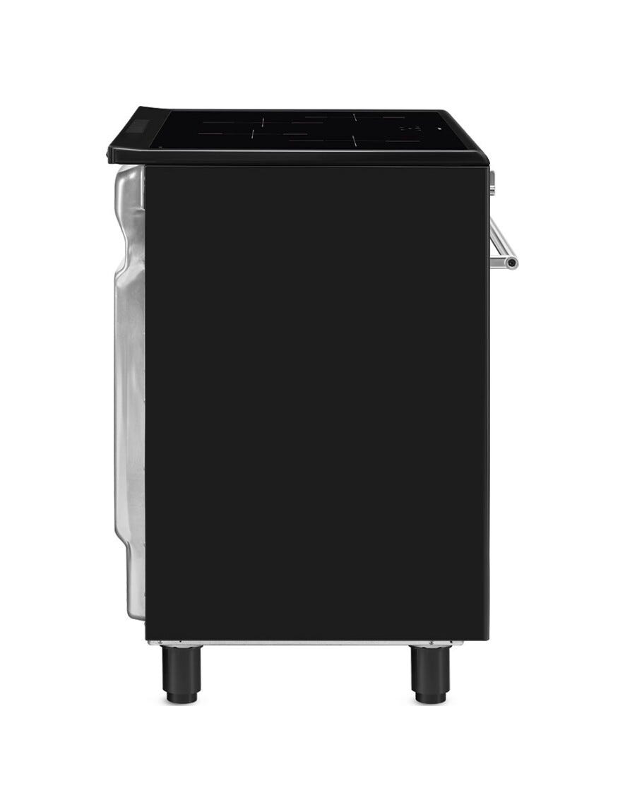 Smeg CX91IMBL Classica Cucina da accosto cm. 90x60, 1 forno termoventilato, 4 zone induzione, pulizia idrolitica, nero