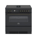 Bertazzoni MASCH94I1ENET Master Cucina da accosto 90 cm, piano a induzione, forno 103 L e cappa integrata, nero opaco