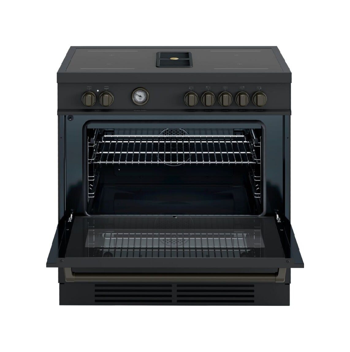Bertazzoni MASCH94I1ENET Master Cucina da accosto 90 cm, piano a induzione, forno 103 L e cappa integrata, nero opaco