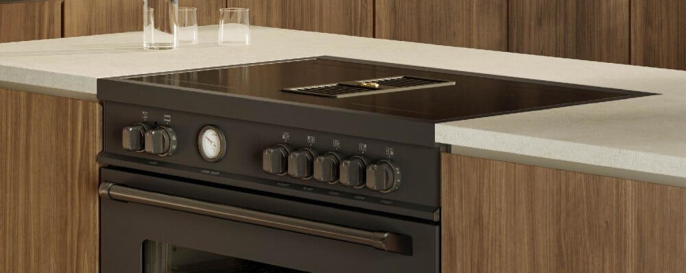Bertazzoni MASCH94I1ENET Master Cucina da accosto 90 cm, piano a induzione, forno 103 L e cappa integrata, nero opaco