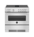 Bertazzoni MASCH94I1EXT Master Cucina da accosto 90 cm, piano a induzione, forno 103 L e cappa integrata, inox