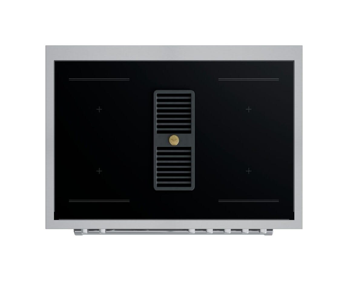 Bertazzoni MASCH94I1EXT Master Cucina da accosto 90 cm, piano a induzione, forno 103 L e cappa integrata, inox