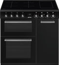 Smeg CX93IMBL classica Cucina da accosto cm. 90x60, 3 forni elettrici, 5 zone cottura a induzione, nero