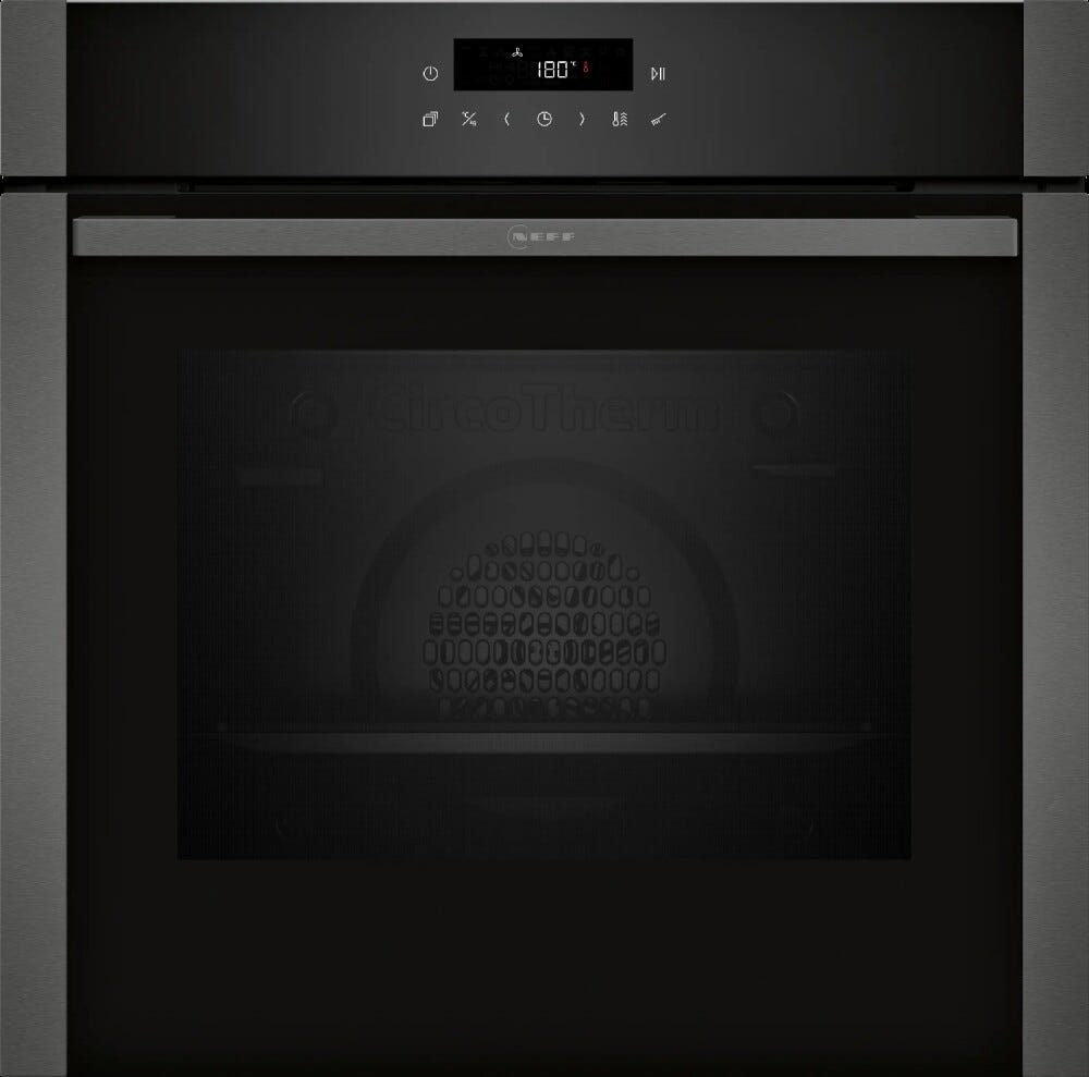 Neff B2ACJ7AG0 N30 Forno elettrico pirolitico 71 l, Air Fry, Graphite Grey, Classe A+, grigio grafite