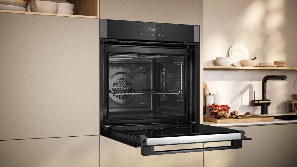 Neff B2ACJ7AG0 N30 Forno elettrico pirolitico 71 l, Air Fry, Graphite Grey, Classe A+, grigio grafite