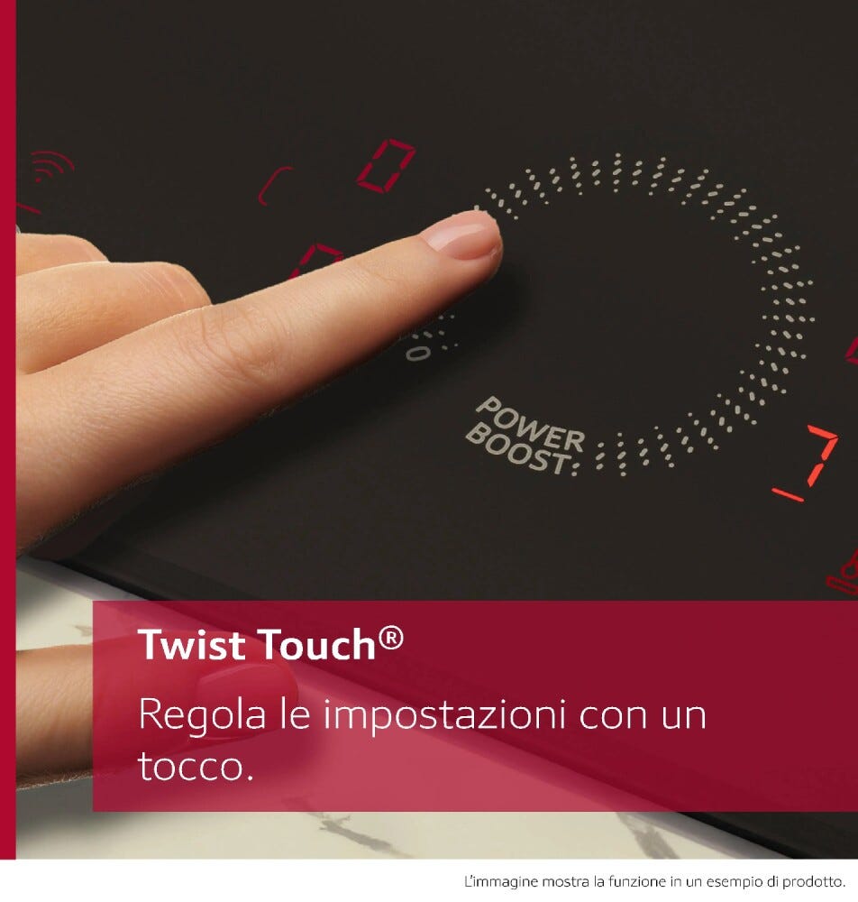 Neff T58FHW1L0 N70 Piano cottura a induzione 80 cm, CombiInduction, Twist Touch, Home Connect, vetroceramica nero
